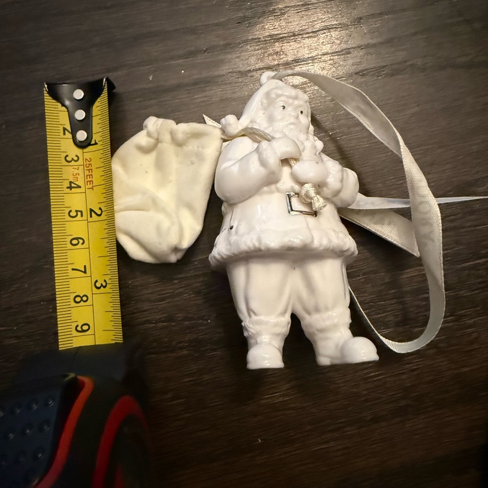 Pandora White Santa Claus Ornament